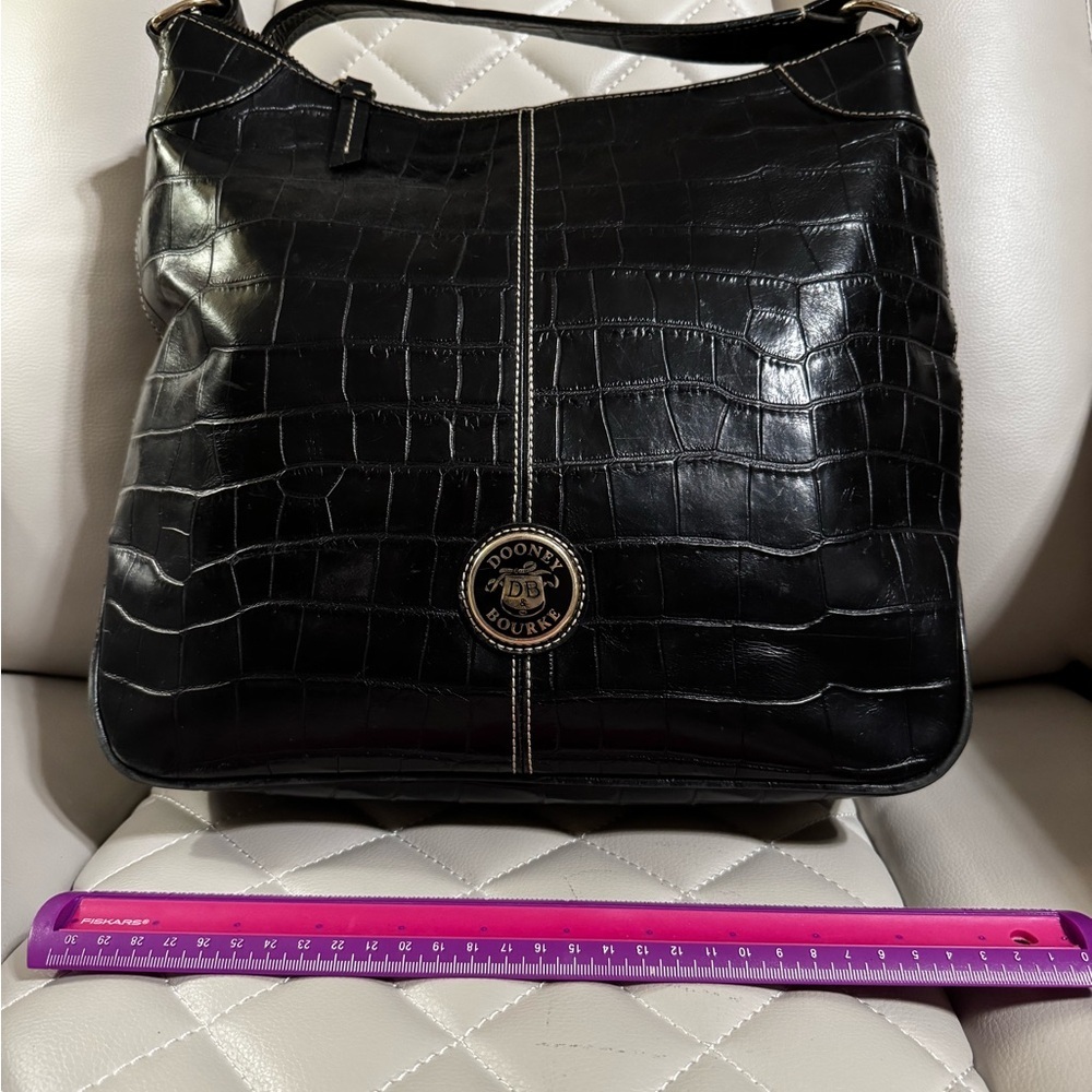 Dooney & Bourke Black Croc-Embossed Women's Bag